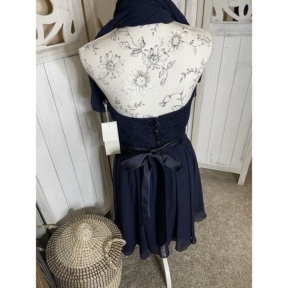 New! Morilee by Madeline Gardner Chiffon Strapless Sweetheart Neckline US 10 - Picture 2 of 8